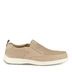 Mocassins BEIGE Homme CUIR Motif Uni A Enfiler