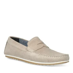 Mocassins BEIGE Homme CUIR A Enfiler