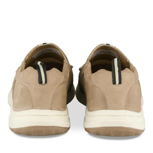 Mocassins BEIGE Homme CUIR Motif Uni A Enfiler