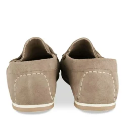 Mocassins BEIGE Homme CUIR Motif Uni A Enfiler