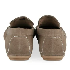 Mocassins BEIGE Homme CUIR Motif Uni A Enfiler