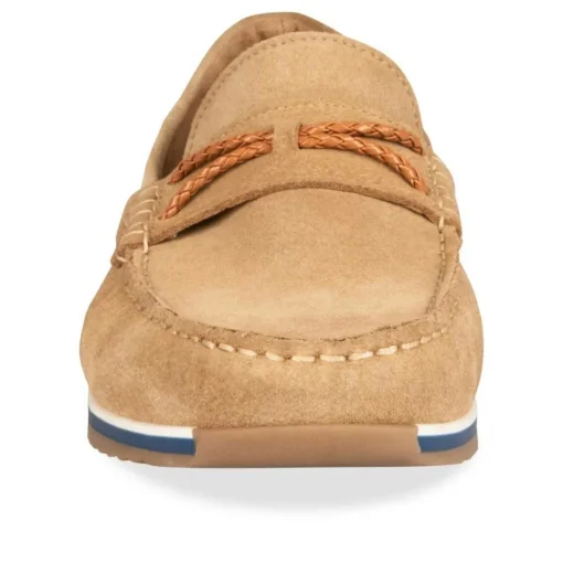 Mocassins BEIGE Homme CUIR Motif Uni