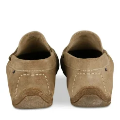 Mocassins BEIGE Homme CUIR Motif Uni A Enfiler