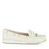 Mocassins BLANC Femme Motif Uni A Enfiler