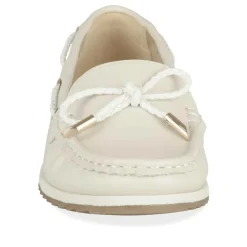 Mocassins BLANC Femme Motif Uni A Enfiler