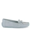 Mocassins BLEU Femme Motif Uni A Enfiler