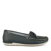 Mocassins BLEU Femme Motif Uni A Enfiler