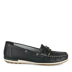 Mocassins BLEU Femme Motif Uni A Enfiler