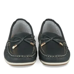 Mocassins BLEU Femme Motif Uni A Enfiler