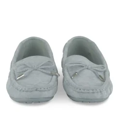 Mocassins BLEU Femme Motif Uni A Enfiler