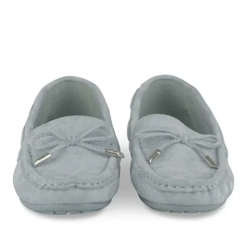 Mocassins BLEU Femme Motif Uni A Enfiler