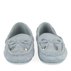 Mocassins BLEU Femme Motif Uni A Enfiler