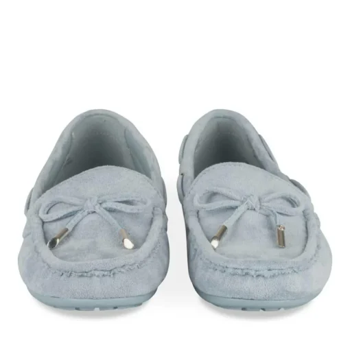 Mocassins BLEU Femme Motif Uni A Enfiler