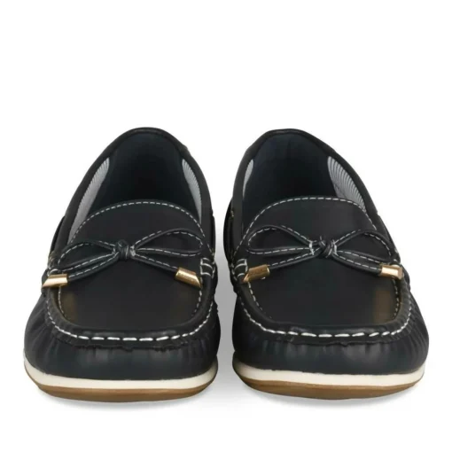 Mocassins BLEU Femme Motif Uni A Enfiler