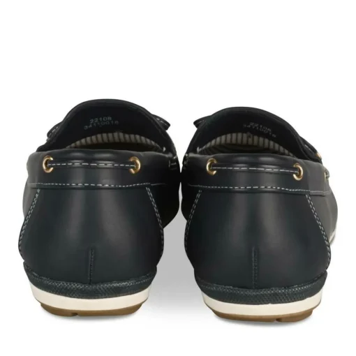 Mocassins BLEU Femme Motif Uni A Enfiler