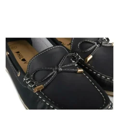 Mocassins BLEU Femme Motif Uni A Enfiler