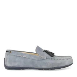 Mocassins BLEU Homme CUIR Motif Uni
