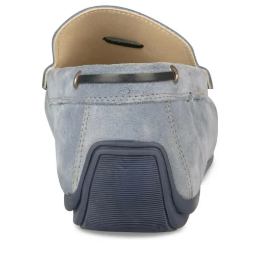 Mocassins BLEU Homme CUIR Motif Uni