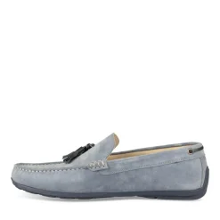 Mocassins BLEU Homme CUIR Motif Uni