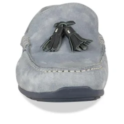 Mocassins BLEU Homme CUIR Motif Uni