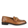 Mocassins COGNAC Femme CUIR Motif Uni A Enfiler