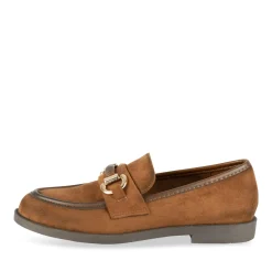 Mocassins COGNAC Femme Motif Uni A Enfiler