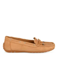 Mocassins COGNAC Femme Motif Uni A Enfiler