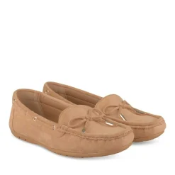 Mocassins COGNAC Femme Motif Uni A Enfiler