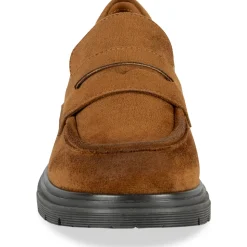 Mocassins COGNAC Femme Motif Uni Lacets