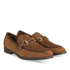 Mocassins COGNAC Femme Motif Uni A Enfiler