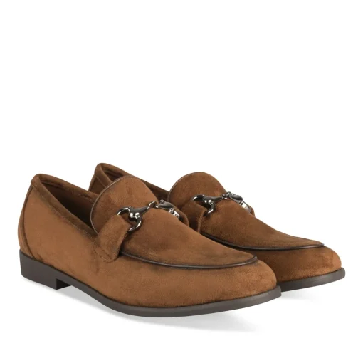 Mocassins COGNAC Femme Motif Uni Lacets