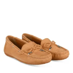 Mocassins COGNAC Femme Motif Uni A Enfiler