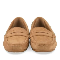 Mocassins COGNAC Femme Motif Uni A Enfiler