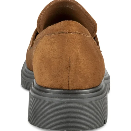 Mocassins COGNAC Femme Motif Uni Lacets