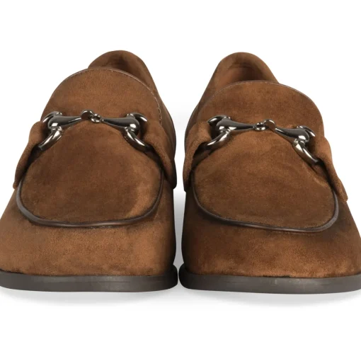 Mocassins COGNAC Femme Motif Uni Lacets