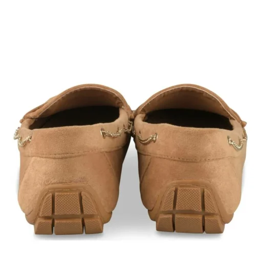 Mocassins COGNAC Femme Motif Uni A Enfiler