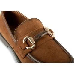 Mocassins COGNAC Femme Motif Uni A Enfiler
