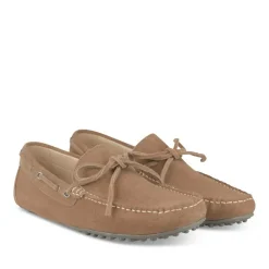 Mocassins COGNAC Homme CUIR Motif Uni A Enfiler