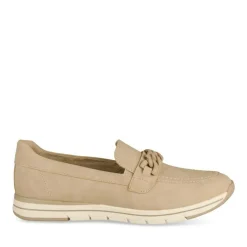 Mocassins Confort BEIGE Femme Motif Uni A Enfiler