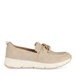 Mocassins Confort BEIGE Femme Motif Uni A Enfiler