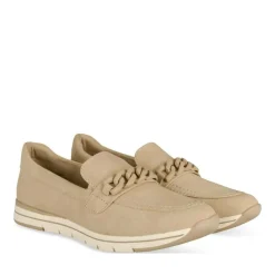 Mocassins Confort BEIGE Femme Motif Uni A Enfiler