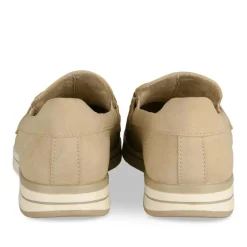 Mocassins Confort BEIGE Femme Motif Uni A Enfiler