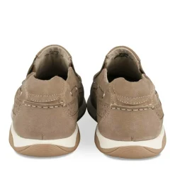 Mocassins Confort BEIGE Homme CUIR Motif Uni A Enfiler