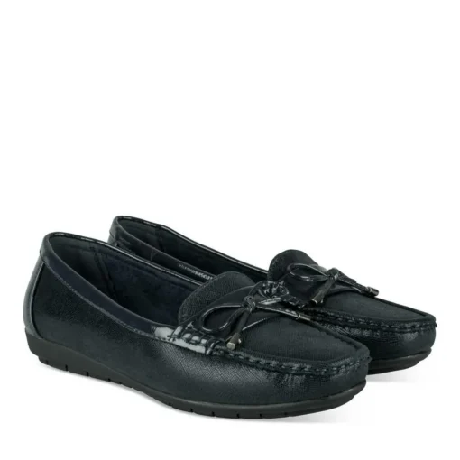 Mocassins Confort MARINE Femme Motif Uni A Enfiler