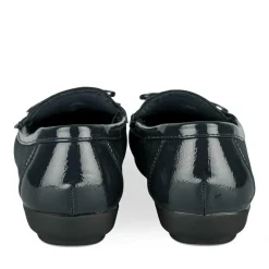 Mocassins Confort MARINE Femme Motif Uni A Enfiler