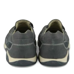 Mocassins Confort MARINE Homme CUIR Motif Uni A Enfiler