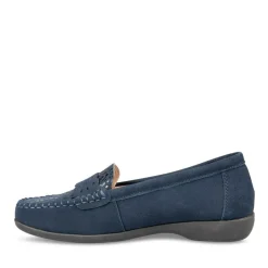 Mocassins Confort MARINE Femme CUIR