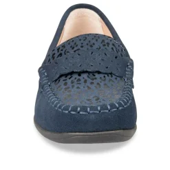Mocassins Confort MARINE Femme CUIR