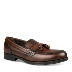 Mocassins Confort MARRON Homme CUIR Motif Uni
