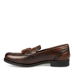 Mocassins Confort MARRON Homme CUIR Motif Uni